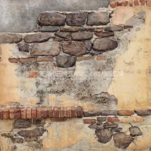 Weathered remnant wall